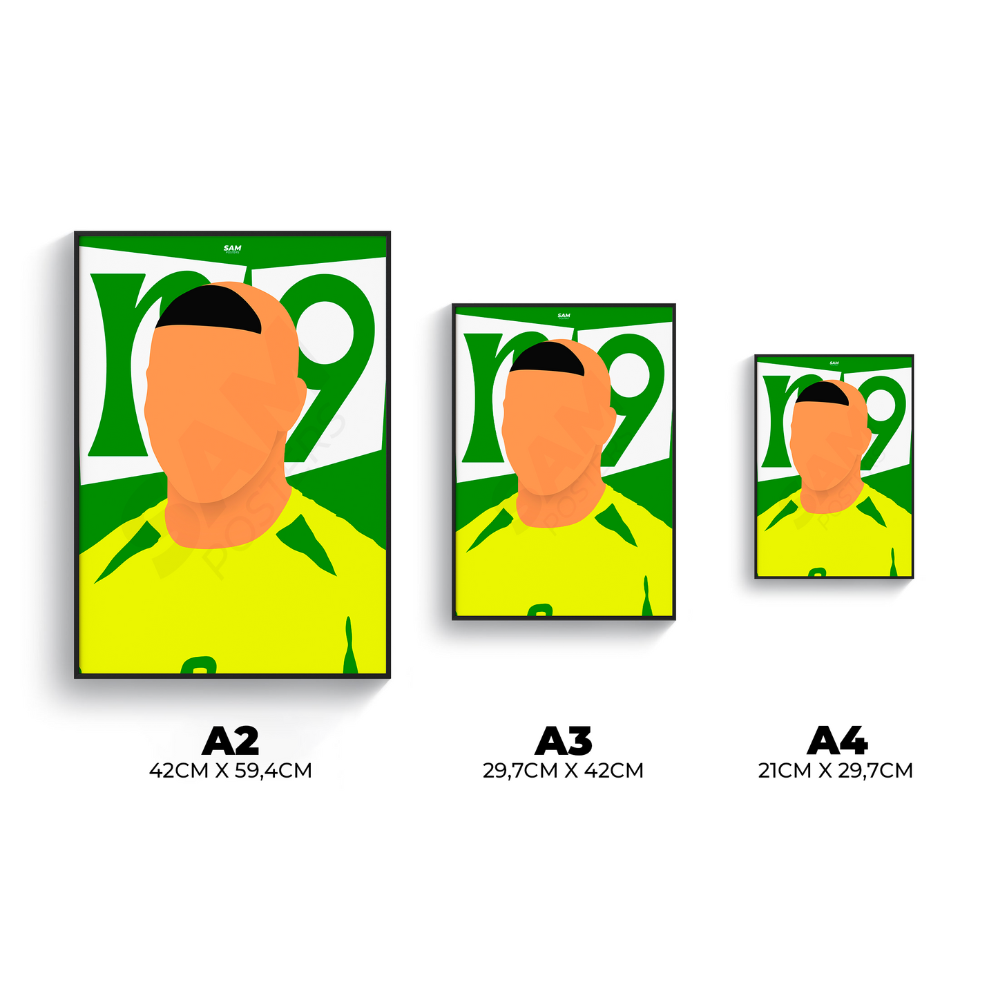 Ronaldo Nazario Brésil Poster