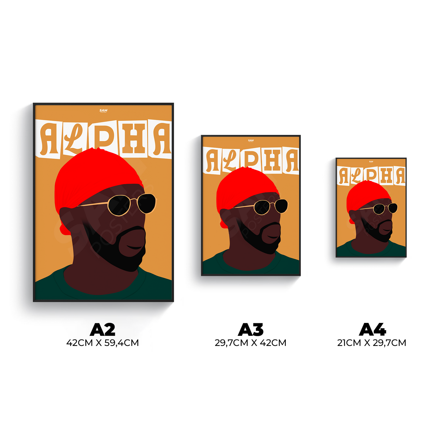 Alpha Wann Minimaliste Poster