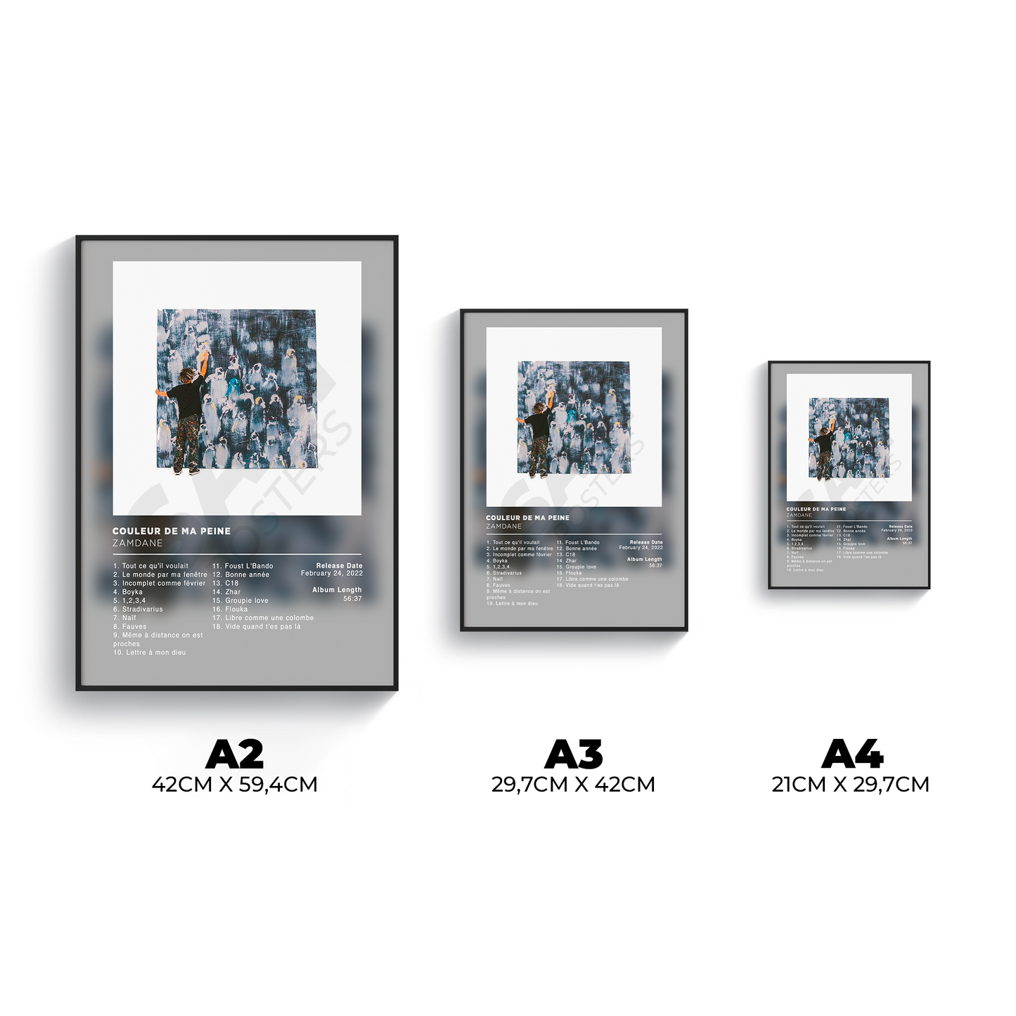 Couleur de ma peine Zamdane Poster