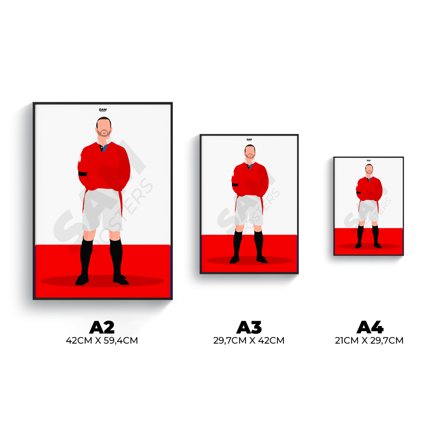Eric Cantona Manchester United Poster