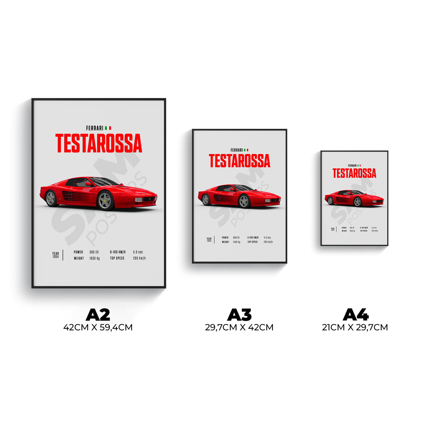Ferrari Testarossa Poster