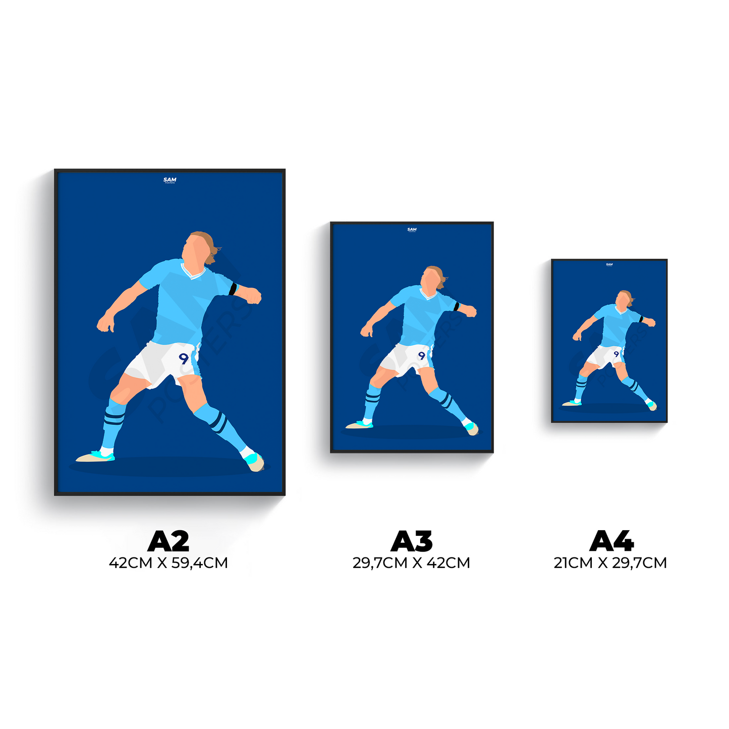 Erling Haaland Manchester City Poster