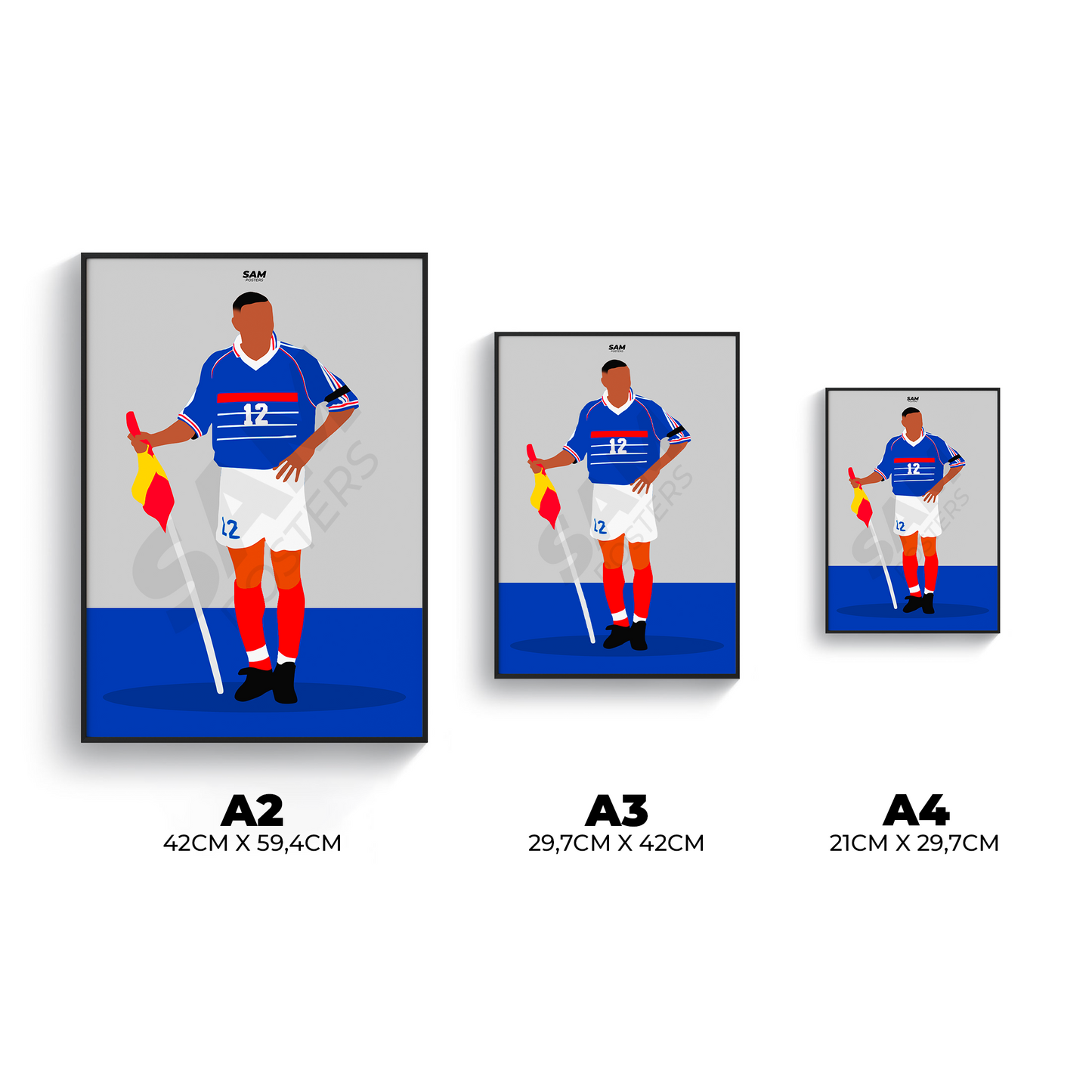 Thierry Henry Équipe de France 1998 Poster