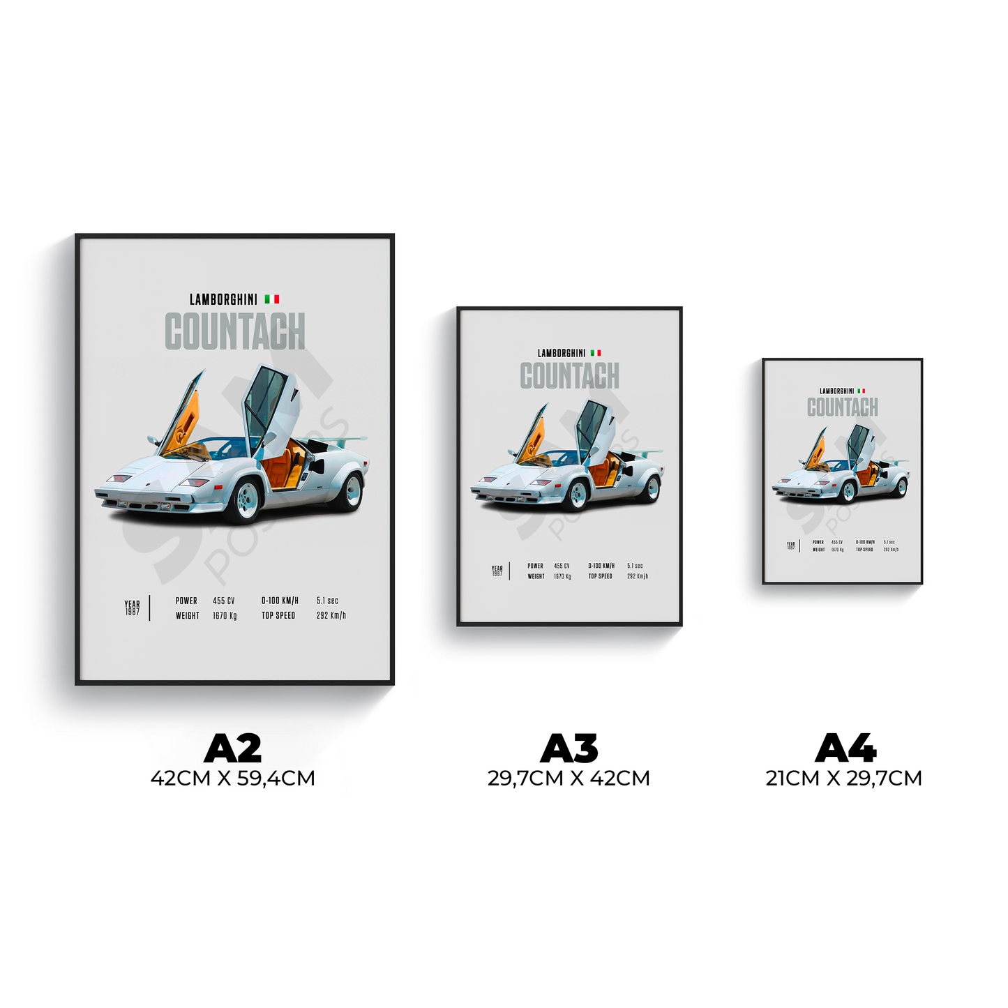 Lamborghini Countach Poster