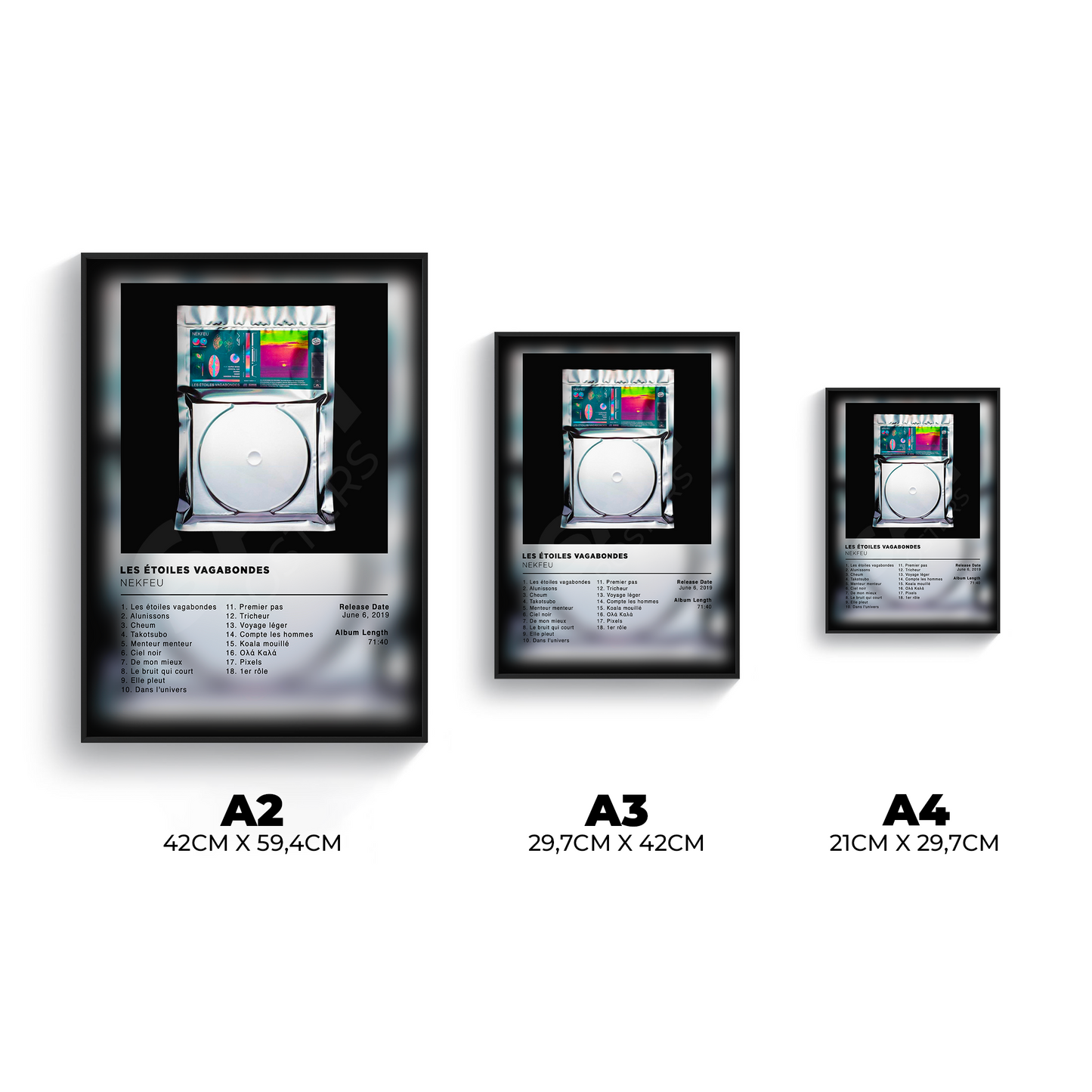 Les étoiles Vagabondes Nekfeu Poster