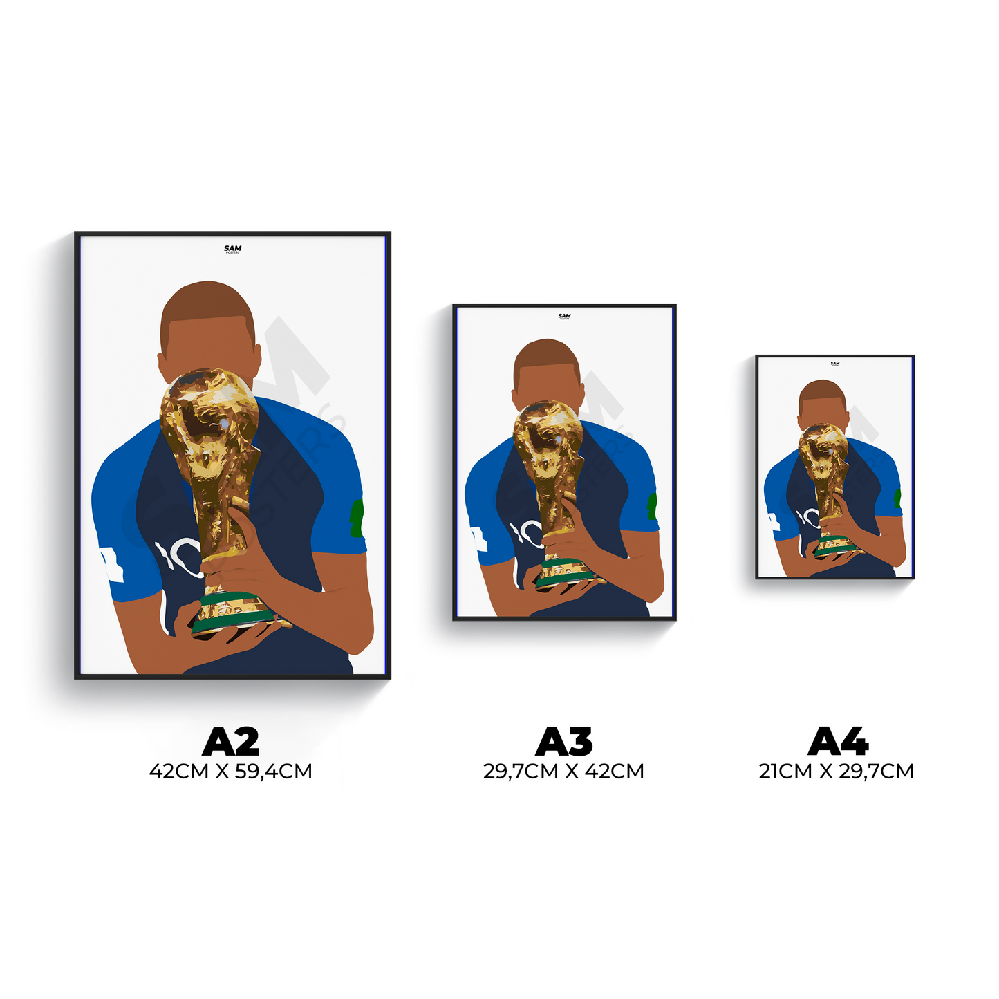 Kylian Mbappe World Cup 2018 Poster