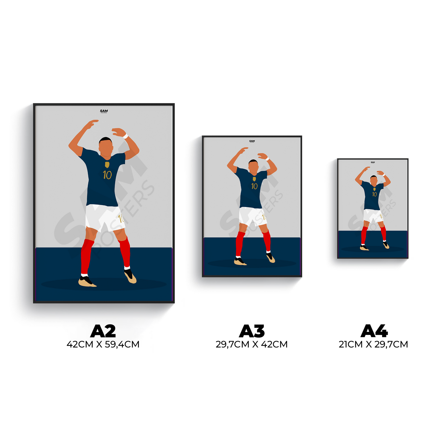 Kylian Mbappe World Cup 2022 Poster