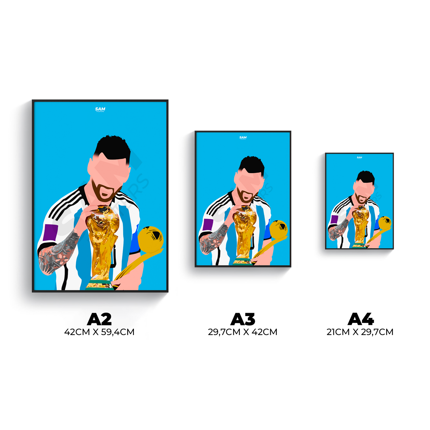 Lionel Messi Coupe du Monde Poster