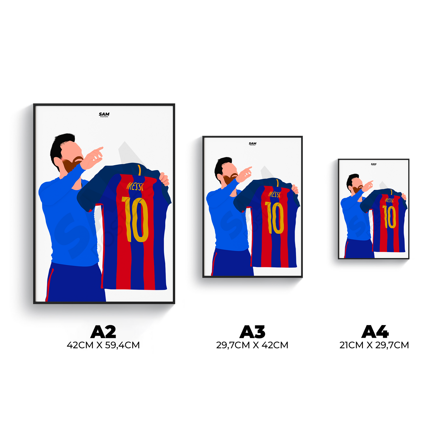 Lionel Messi FC Barcelone 2017 Poster