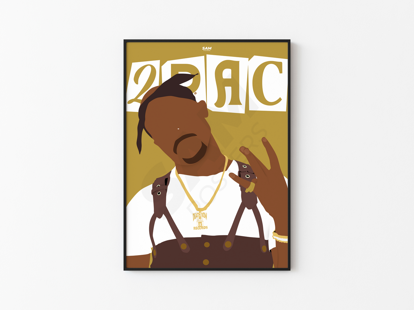 2Pac Minimaliste Poster