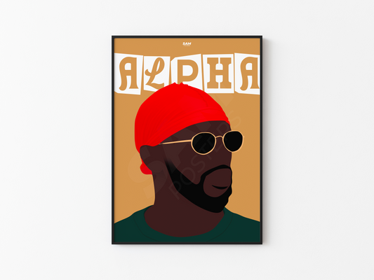 Alpha Wann Minimaliste Poster