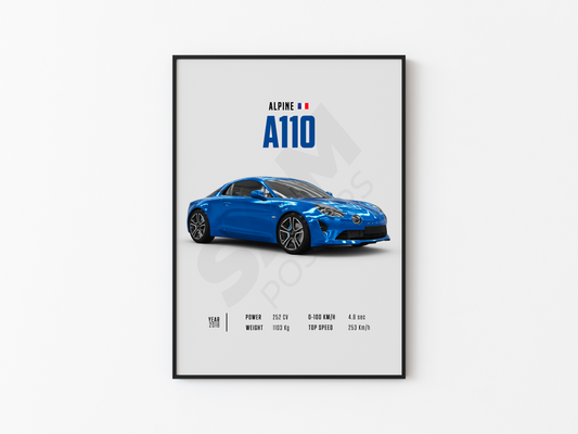 Alpine A110 Poster