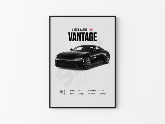 Aston Martin Vantage Poster