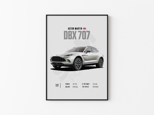 Aston Martin DBX 707 Poster