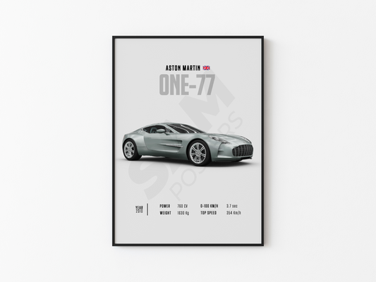 Aston Martin One 77 Poster