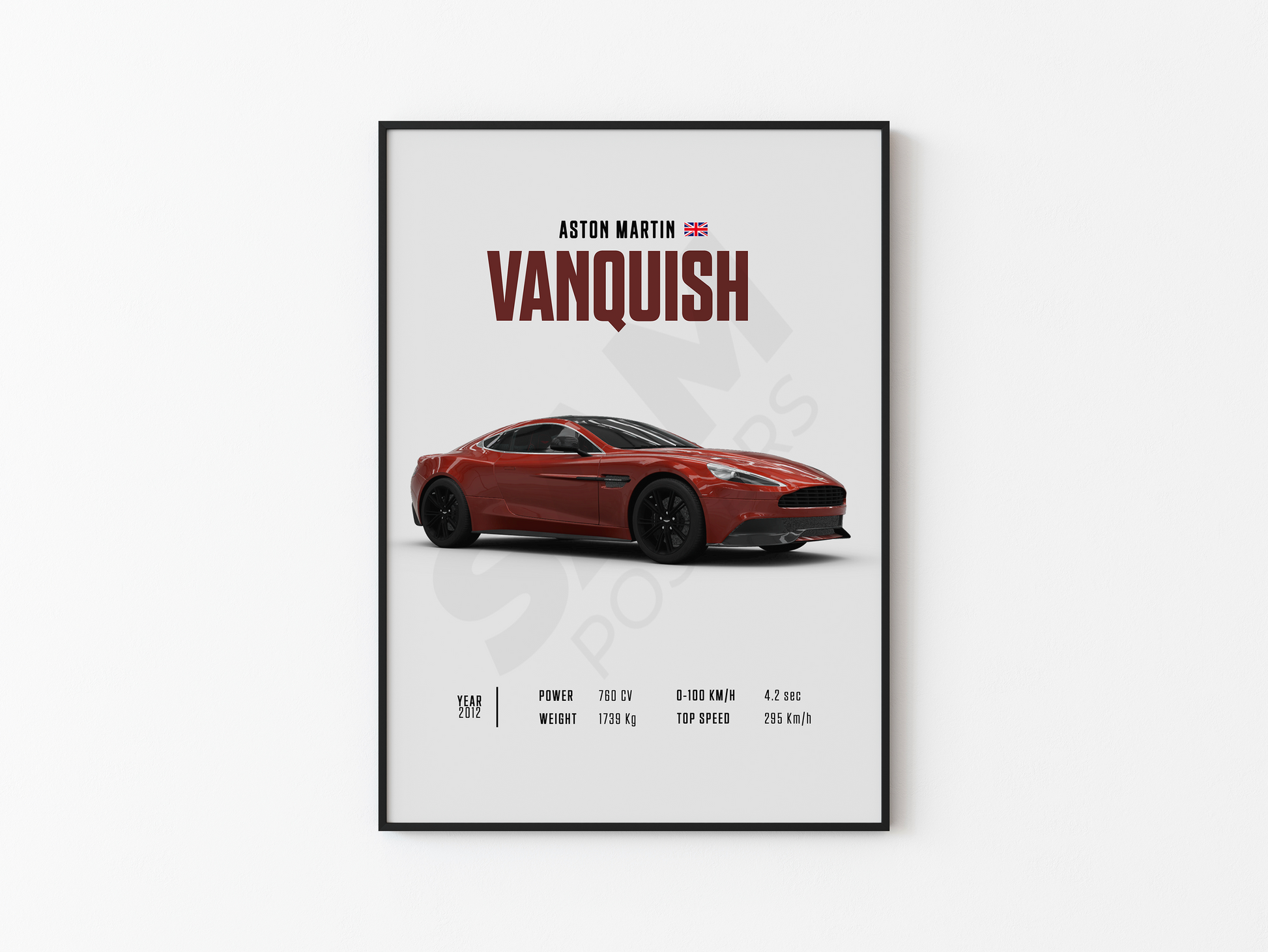 Aston Martin Vanquish Poster