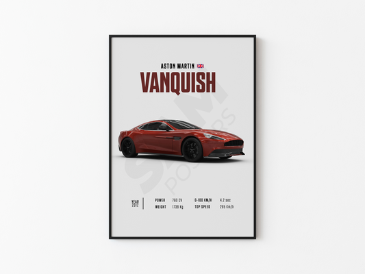 Aston Martin Vanquish Poster
