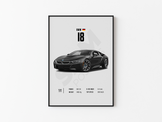 BMW i8 Poster
