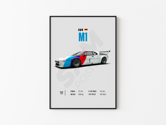 BMW M1 Poster