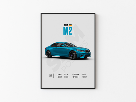BMW M2 Poster