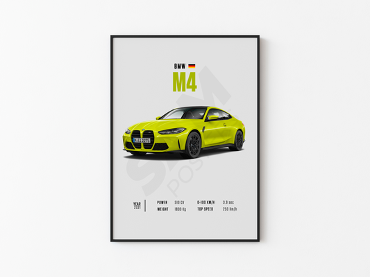 BMW M4 Poster