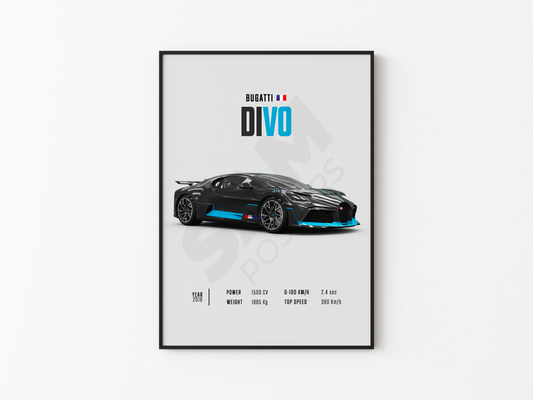 Bugatti Divo Poster