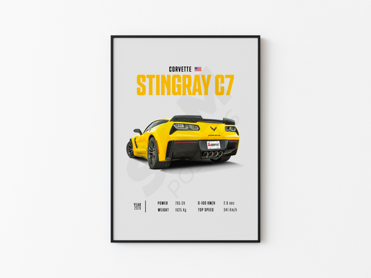 Chevrolet Stingray C7 Poster