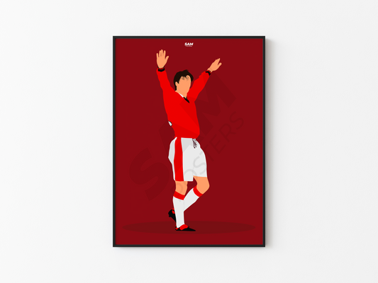 David Beckham Manchester United Poster