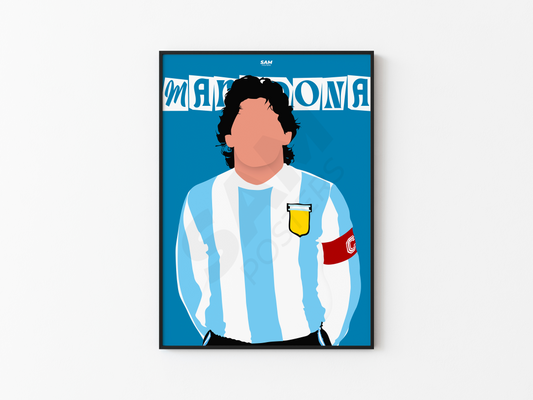 Diego Maradona Argentine Poster