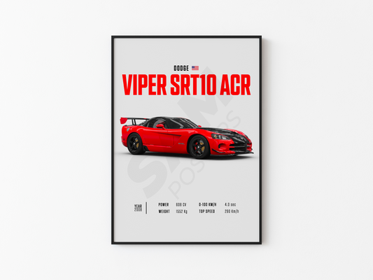 Dodge Viper SRT10 ACR Poster