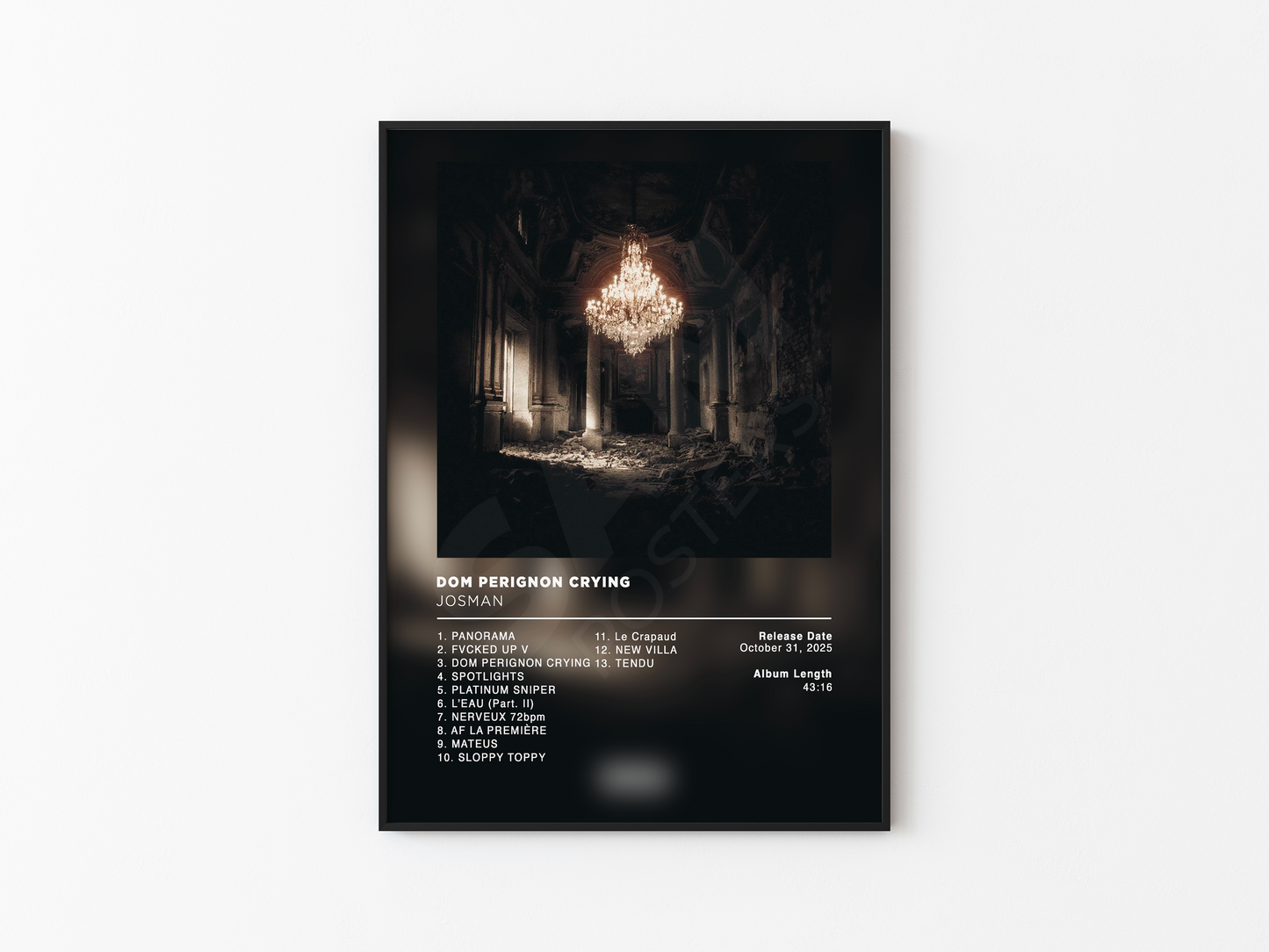 Dom Perignon Crying Josman Poster