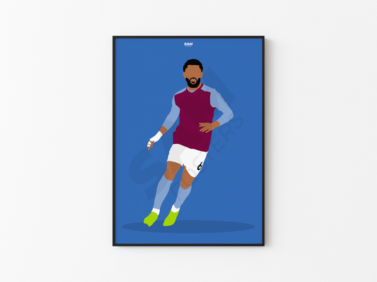 Douglas Luiz Aston Villa Poster