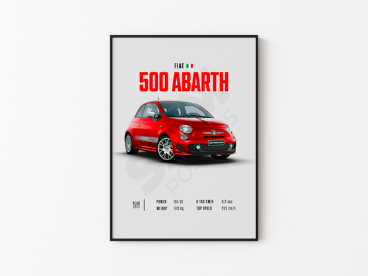 Fiat 500 Abarth Poster