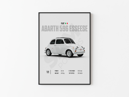 Fiat Abarth 596 Esseese Poster