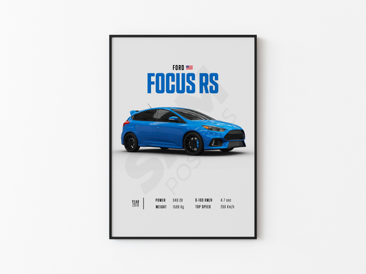 Ford Focus RS Poster