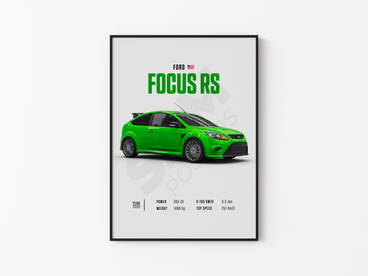 Ford Focus RS 2009 Poster
