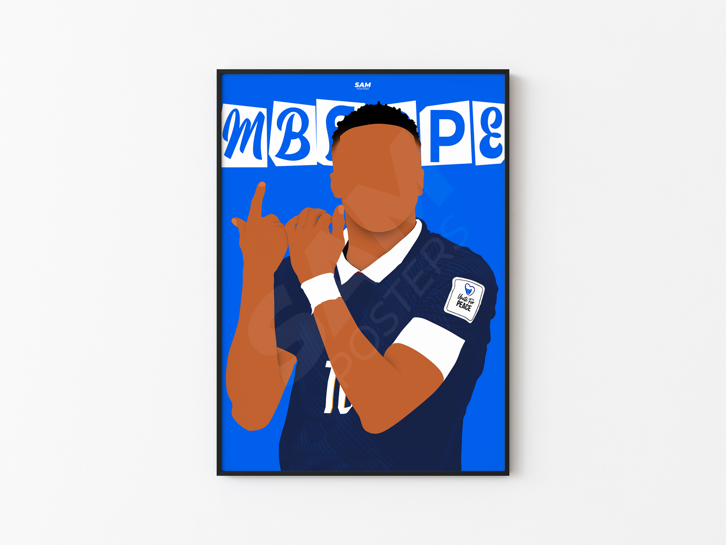Kylian Mbappe Equipe de France Poster