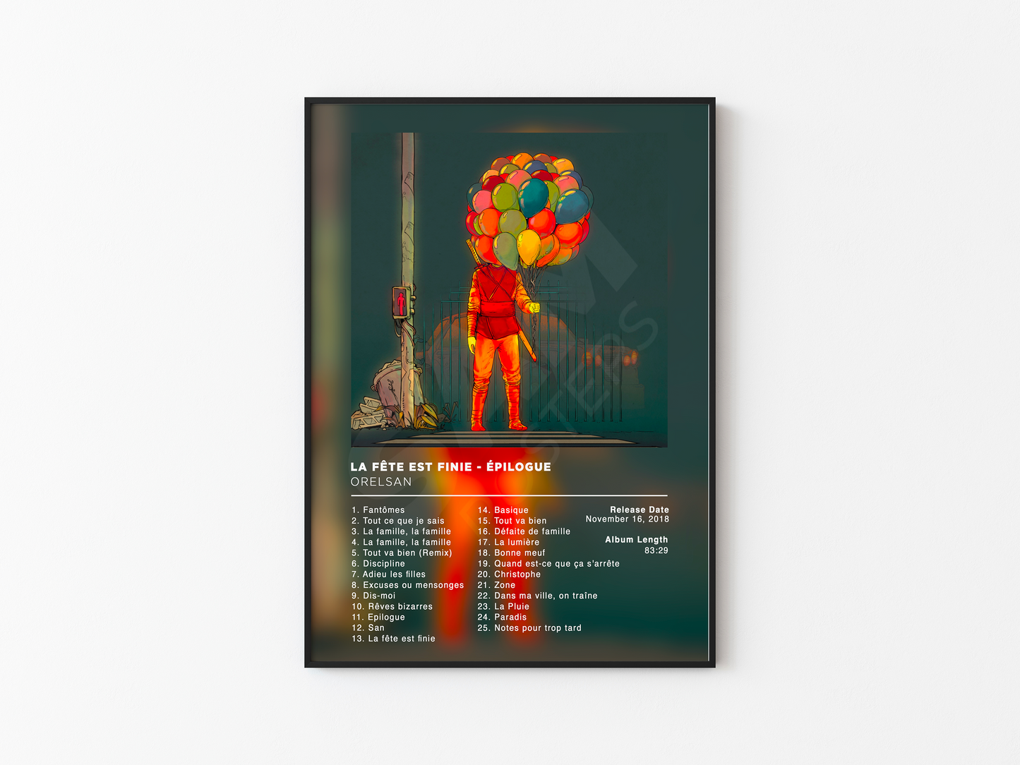 La fête est finie Épilogue Orelsan Poster