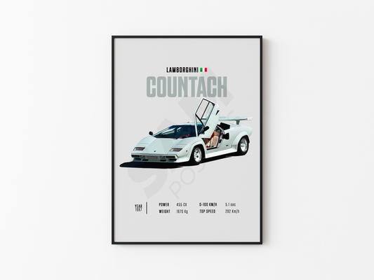 Lamborghini Countach Poster