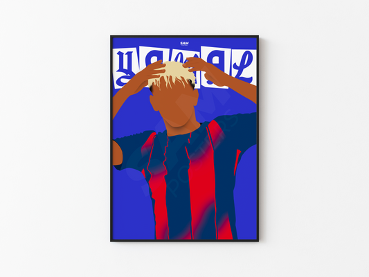Lamine Yamal Barcelone Poster