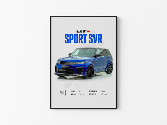 Mansory Sport SVR Poster