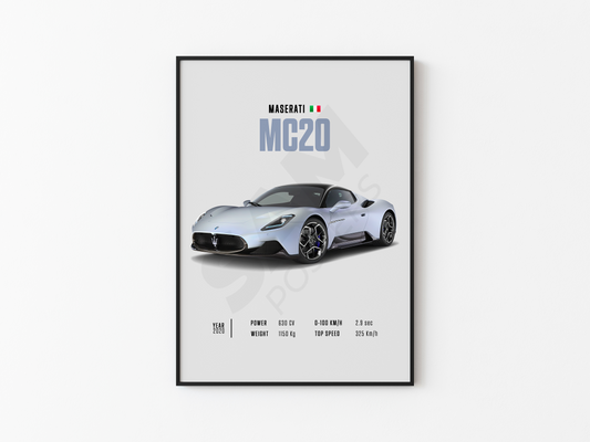 Maserati MC20 Poster
