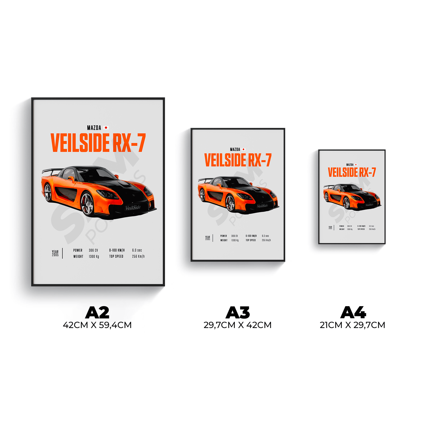 Mazda Veilside RX7 Poster