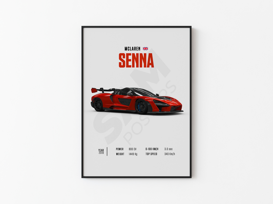 McLaren Senna Poster