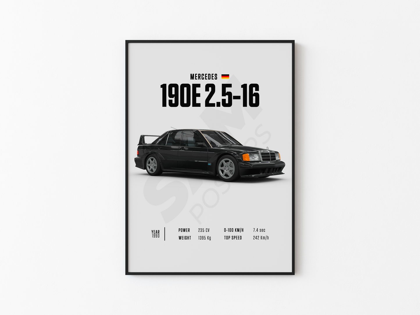 Mercedes 190E Poster