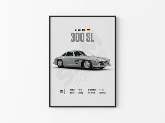 Mercedes 300 SL Poster