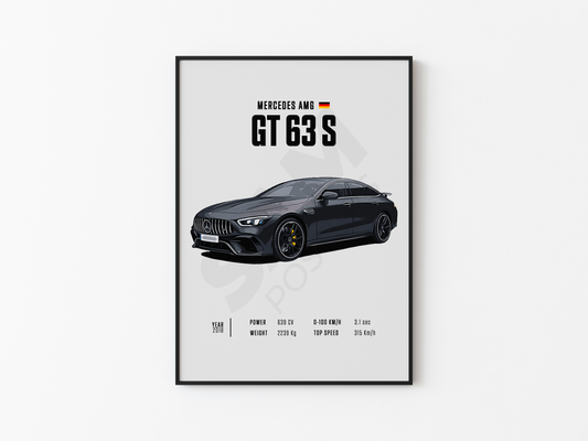 Mercedes AMG GT63 S Poster