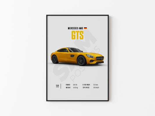 Mercedes AMG GTS Poster