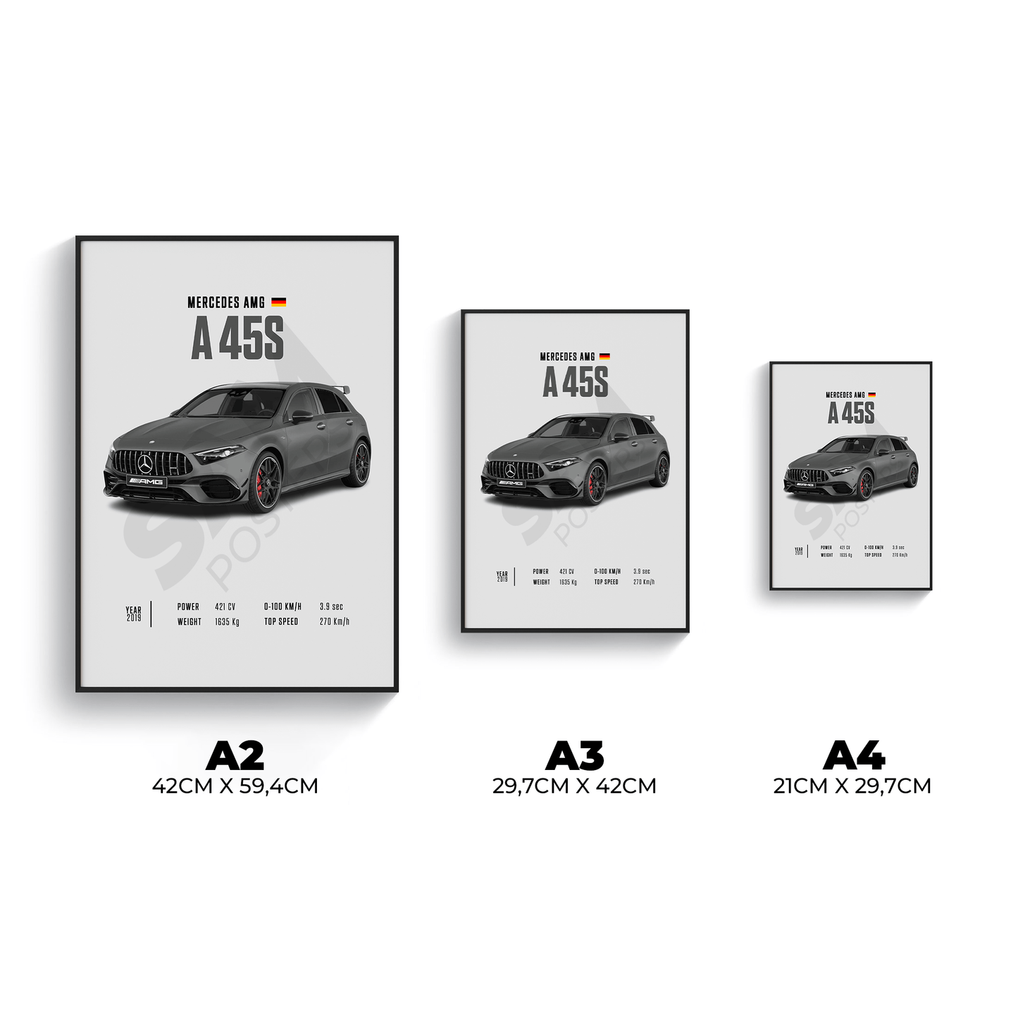 Mercedes A45S Poster