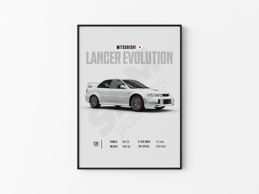 Mitsubishi Lancer Evolution Poster
